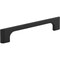 Jeffrey Alexander 128 mm Center-to-Center Matte Black Asymmetrical Leyton Cabinet Pull 286-128MB - alternate 1